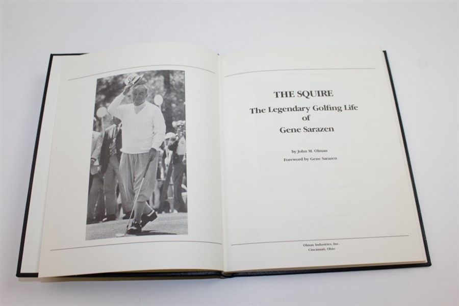 Gene Sarazen Signed Seldom Seen Ltd Ed Proof Copy 'The Squire' by John Olman JSA ALOA