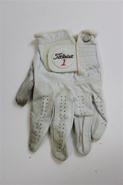 Lot of 3 Used and Signed Golf Gloves