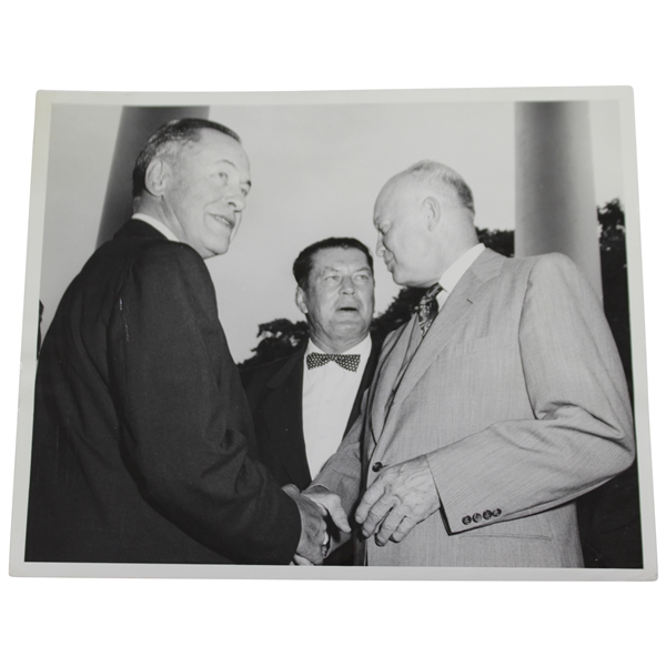 Bobby Jones & President Eisenhower at the White House Press Photo 7/11/1955
