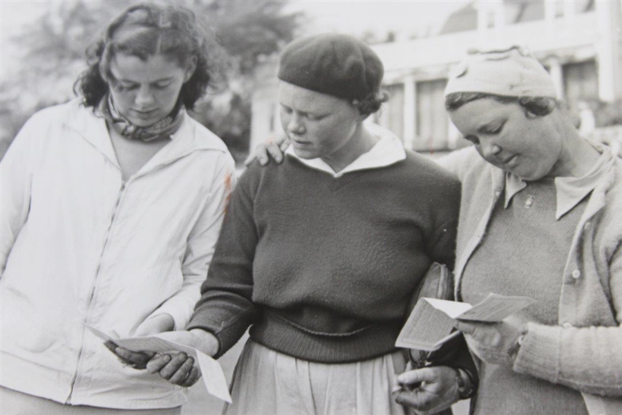 Patty Berg, Estelle Lawson, & Marian McDougall Wire Photo - 9/20/1938 