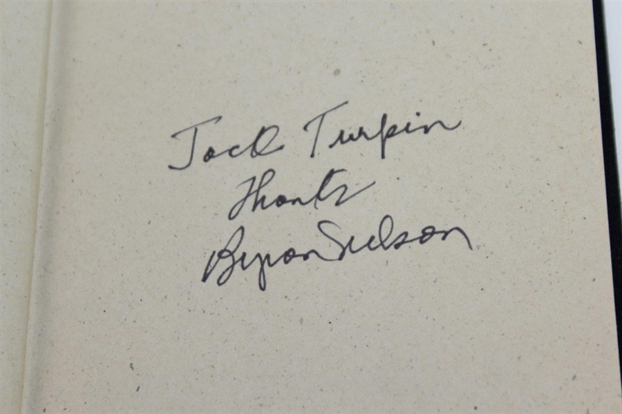 Byron Nelson Signed 1995 'Little Black Book' with Slipcover JSA ALOA