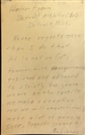 Bobby Jones Handwritten "Pencil" Letter to Walter Hagen Regarding The Masters Omittance of Friend JSA FULL LETTER