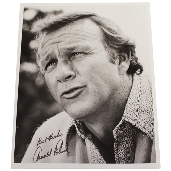 Arnold Palmer Signed 8x10 B&W Photo JSA ALOA