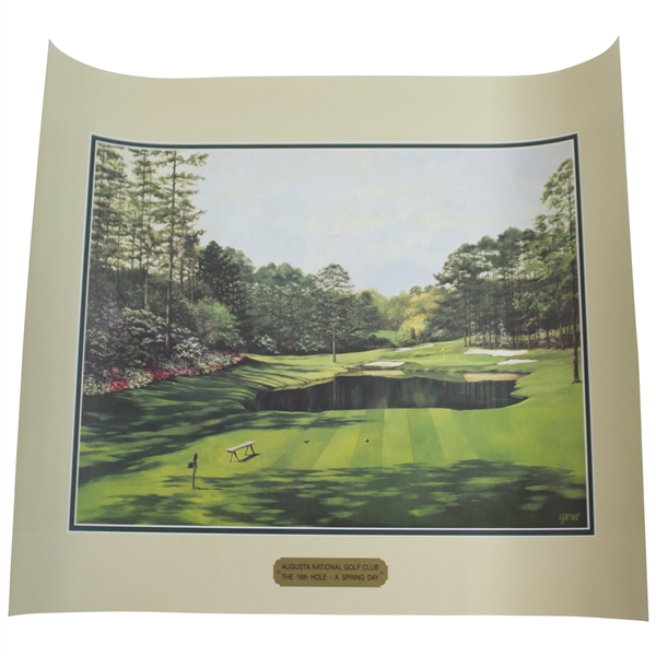 Augusta National Golf Club 'The 16th Hole on a Spring Day' Print Reproduction