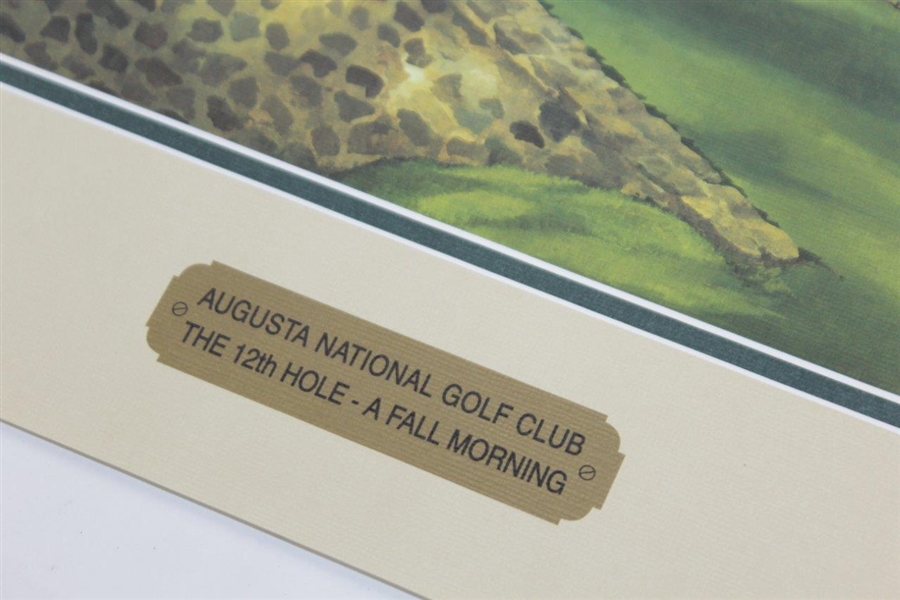 Augusta National Golf Club 'The 12th Hole on a Fall Morning' Print Reproduction