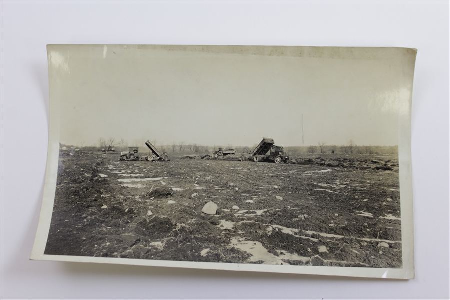 Wendell Miller Detailed Hand-Written Paragraph on Reverse - Soil Drainage & Course Construction Photo