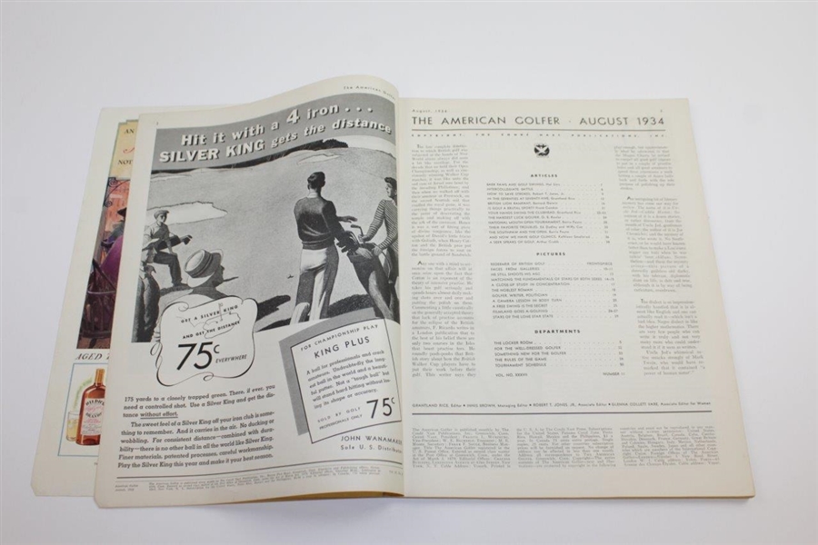 1934 The American Golfer 'Grips' Magazine Edited by Grantland Rice