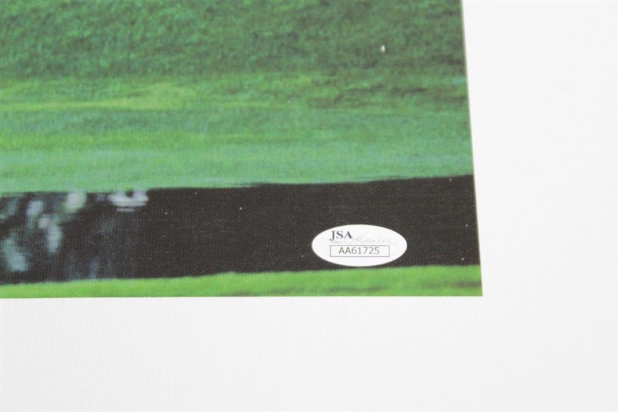 Fred Couples Signed 1992 Masters Tournament Hole 12 Chip Canvas Print JSA #AA61725