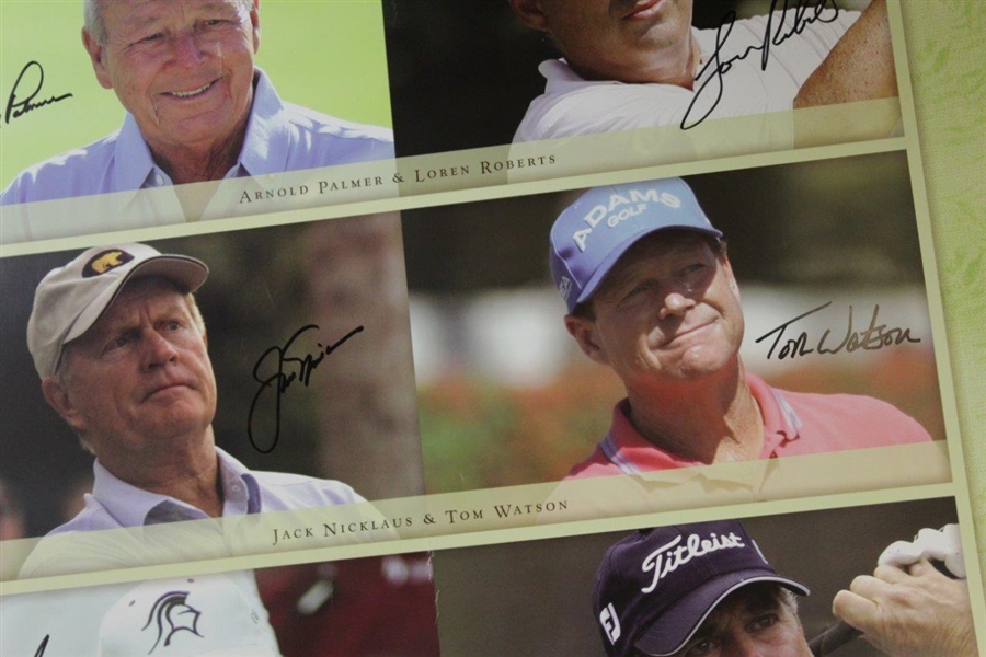 Palmer, Nicklaus, Player, Watson, & others Signed 2007 Wendy's Champions Skins Game Poster JSA ALOA