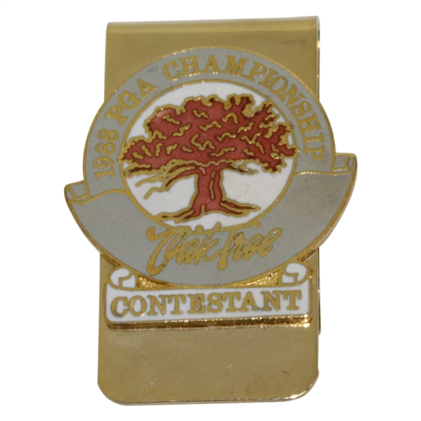 Payne Stewart's 1988 PGA Championship at Oak Tree Contestant Badge/Clip