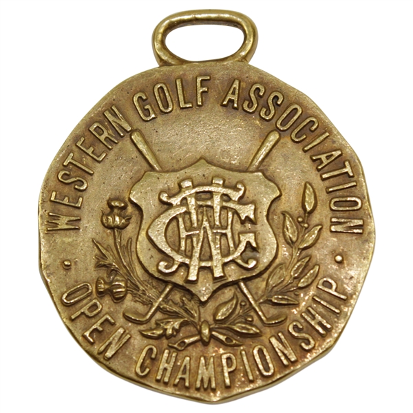 1923 Western Golf Association Open Championship Gold Medal Won by Jock Hutchison
