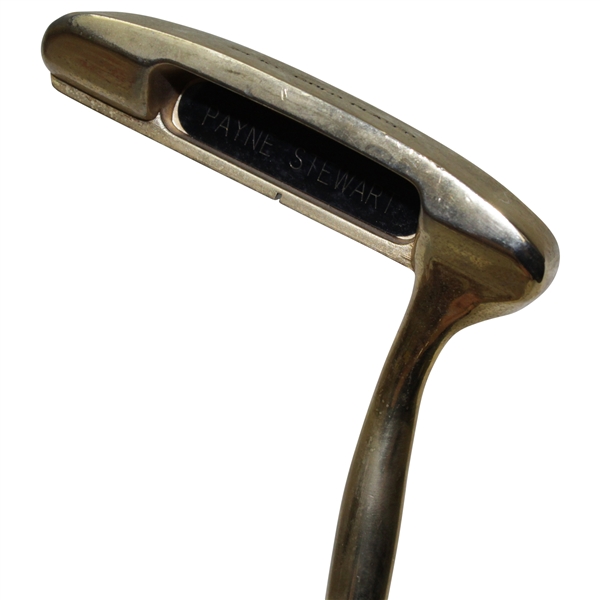 Payne Stewarts Custom Northwestern 24kt Gold Plated Payne Stewart Putter - 34 1/2"