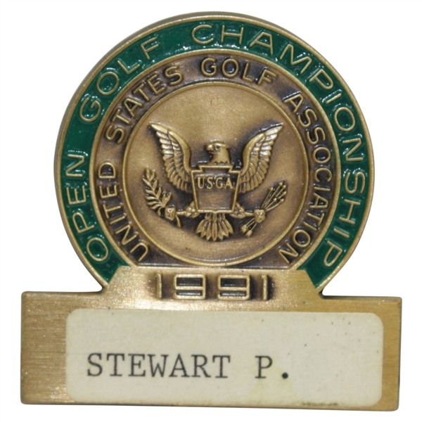 Champion Payne Stewart's 1991 US Open at Hazeltine Contestant Badge