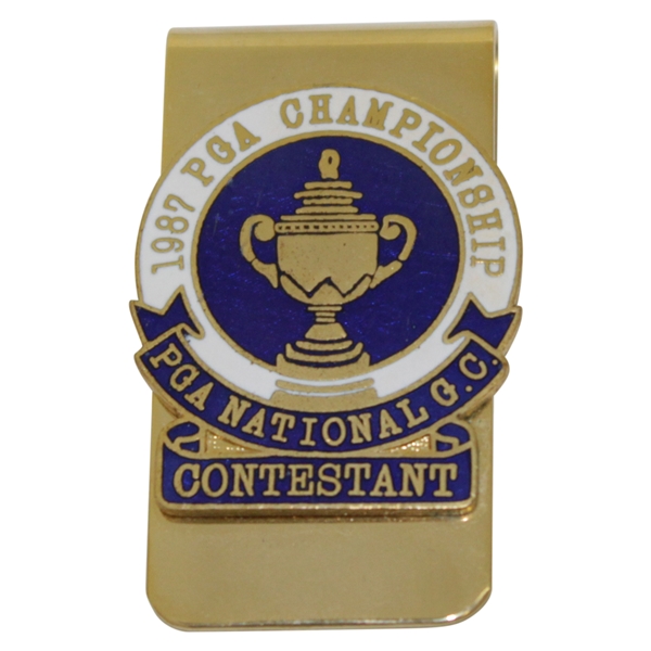 Payne Stewart's 1987 PGA Championship at PGA National GC Contestant Badge/Clip
