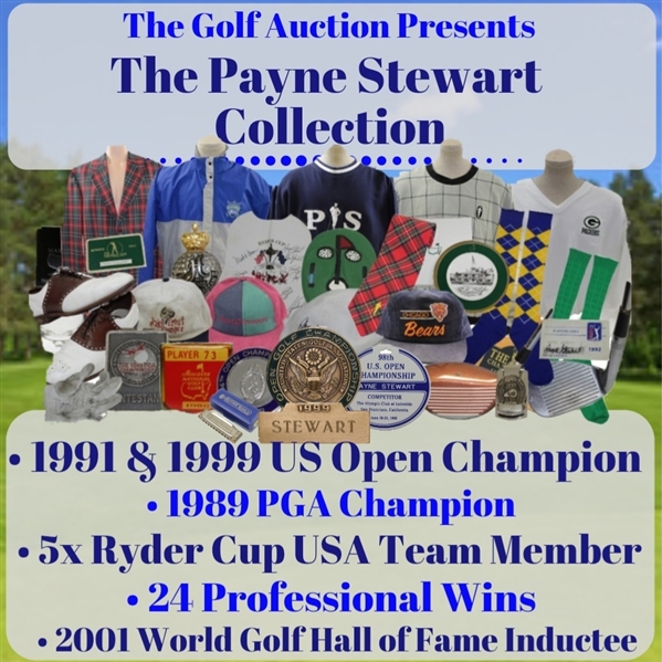 Payne Stewart's 1987 PGA Championship at PGA National GC Contestant Badge/Clip
