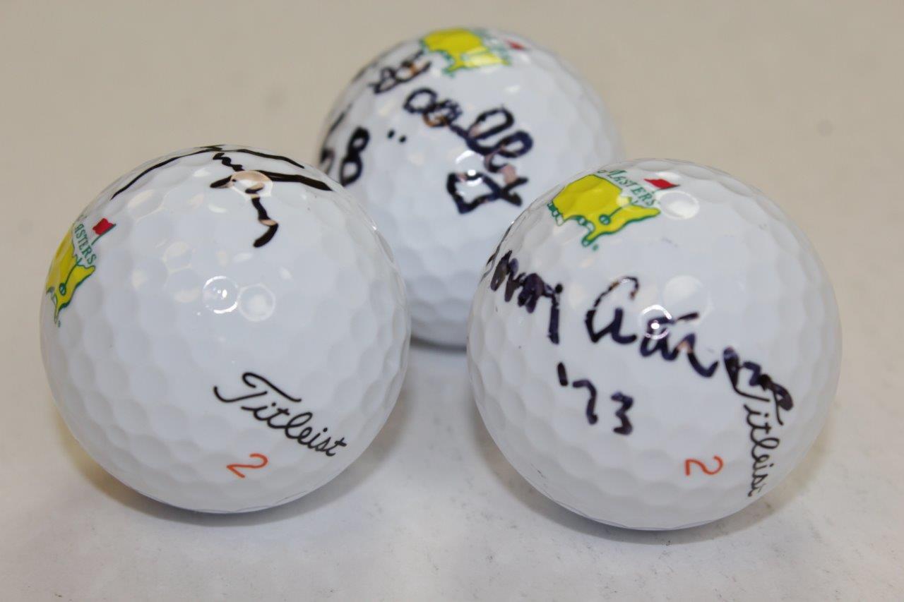 Lot Detail - Bob Goalby, Tommy Aaron, & Trevor Immelman Signed Masters ...