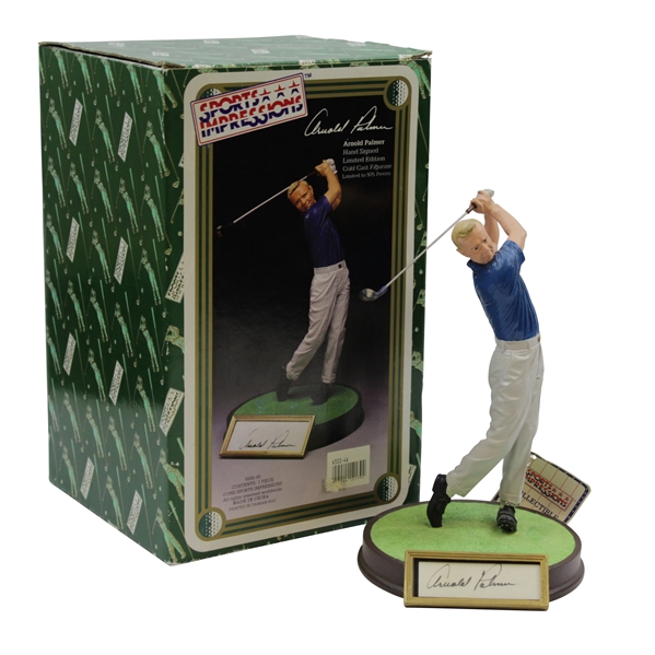 Arnold Palmer Signed Ltd Ed Sports Expressions Cold Cast Figurine in Original Box #613/975 JSA ALOA