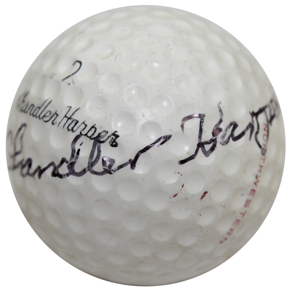 Chandler Harper Signed Personal Model Golf Ball JSA ALOA