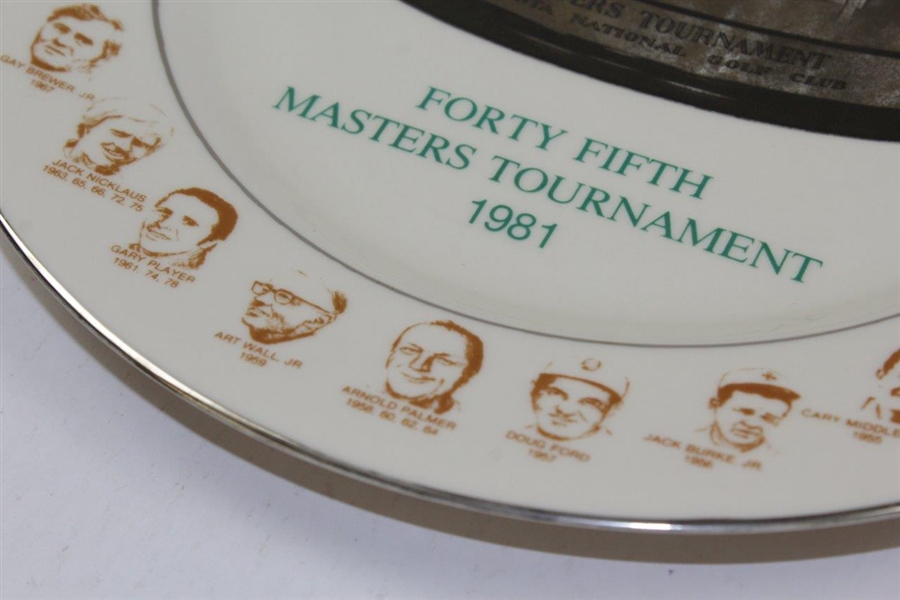 1981 Masters Champions Plate - Stamped Prototype - Only 1