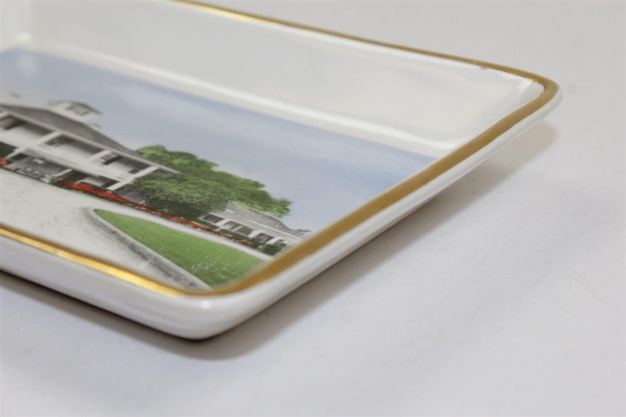Augusta National Golf Club 'Clubhouse' Hand Colored Porcelain Candy Dish/Tray