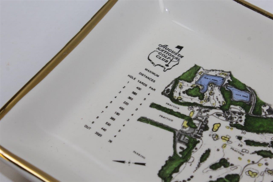 Augusta National Golf Club Aerial Map Porcelain Candy Dish/Tray