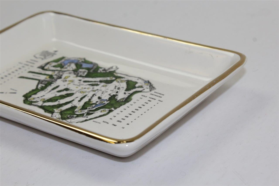 Augusta National Golf Club Aerial Map Porcelain Candy Dish/Tray