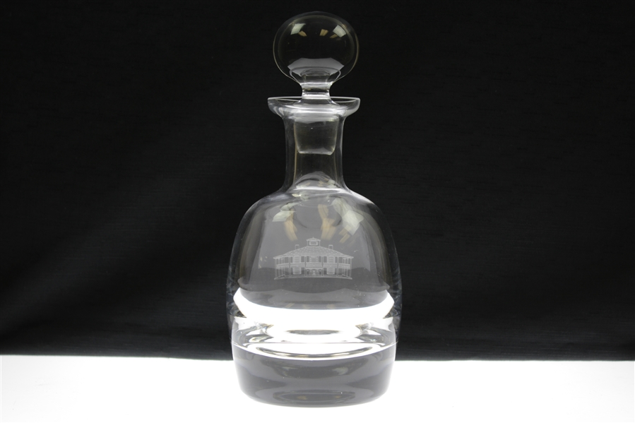 1990's Crystal Augusta National Golf Club Clubhouse Decanter with Stopper