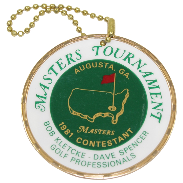 Charles Coody's 1981 Masters Tournament Contestant Bag Tag