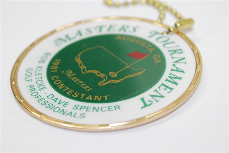 Charles Coody's 1981 Masters Tournament Contestant Bag Tag
