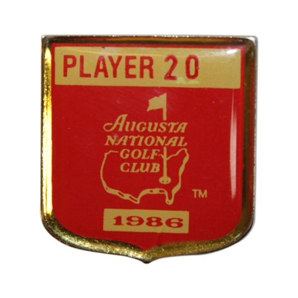 Charles Coody's 1986 Masters Tournament Contestant Badge #20