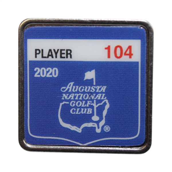 Charles Coody's 2020 Masters Tournament Contestant Badge #104