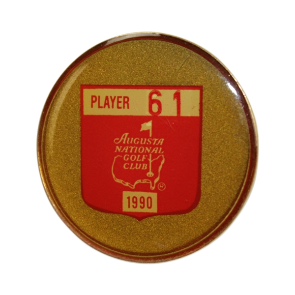 Charles Coody's 1990 Masters Tournament Contestant Badge #61