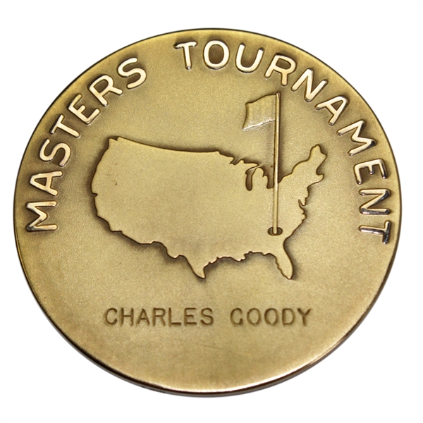 Masters Winners Medal Awarded to Charles Coody On Day of His 1971 Victory