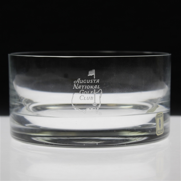Augusta National Golf Club Logo Sterling Cut Glass Deep Candy Dish