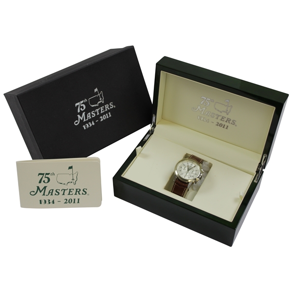 2011 Masters Tournament Ltd Ed '75th Anniversary' Official SS Watch in Original Emerald Box #0641/1200