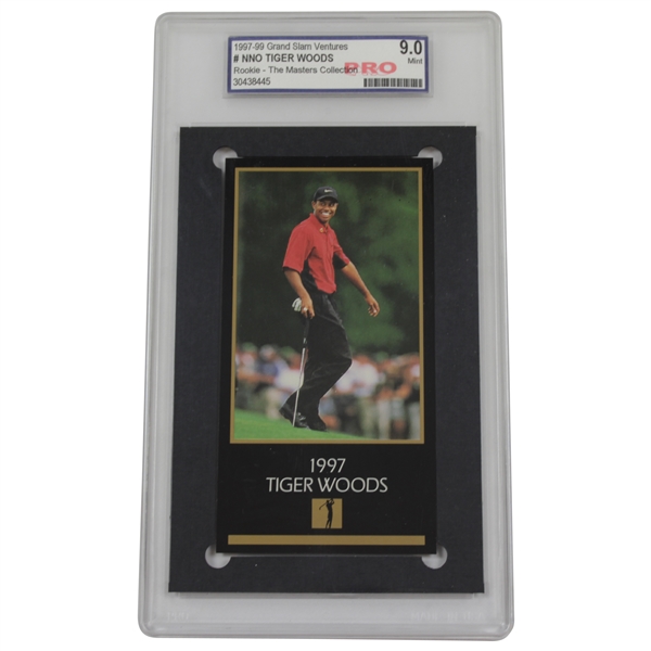Tiger Woods 1997 Rookie Card The Masters Collection 'Grand Slam Ventures PRO 9.0 MINT