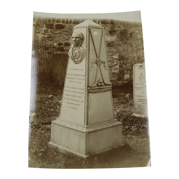 Allan Robertson's Grave at St. Andrews Arthur Ullyett Photo - Victor Forbin Collection