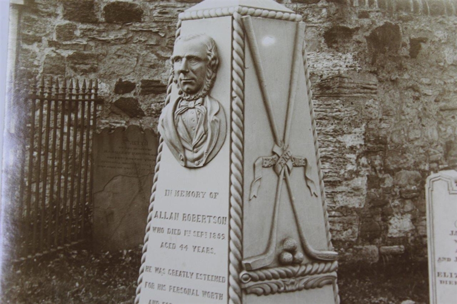 Allan Robertson's Grave at St. Andrews Arthur Ullyett Photo - Victor Forbin Collection