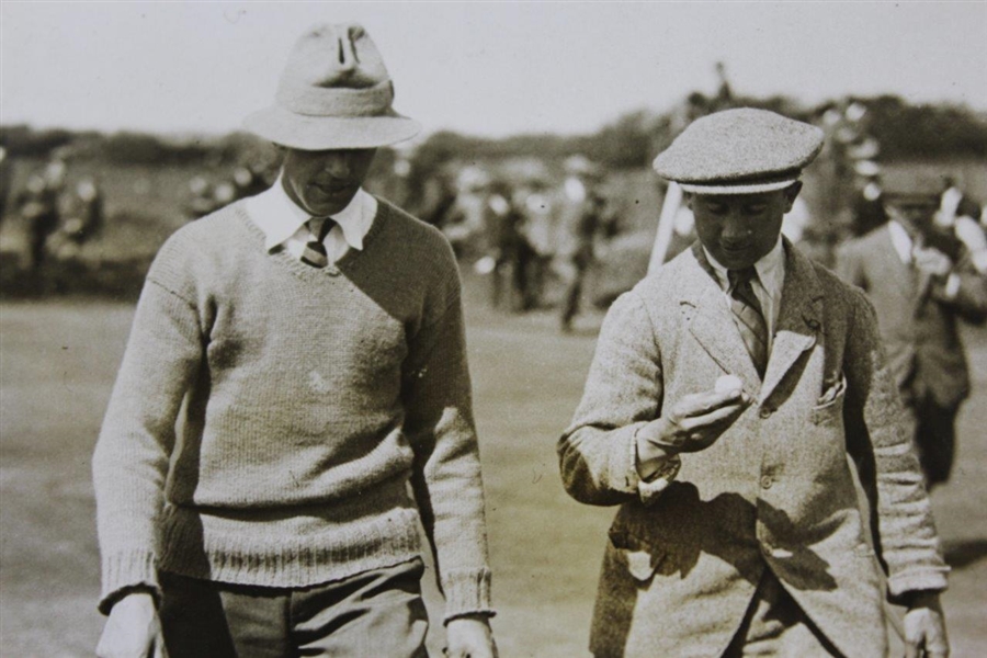 Intl. Golf America vs England at Hoylake Ouimet & JLC Jenkins Sport & General Press Photo - Victor Forbin Collection