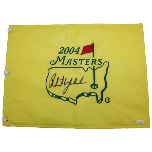 Phil Mickelson Signed 2004 Masters Tournament Embroidered Flag JSA FULL #BB71384