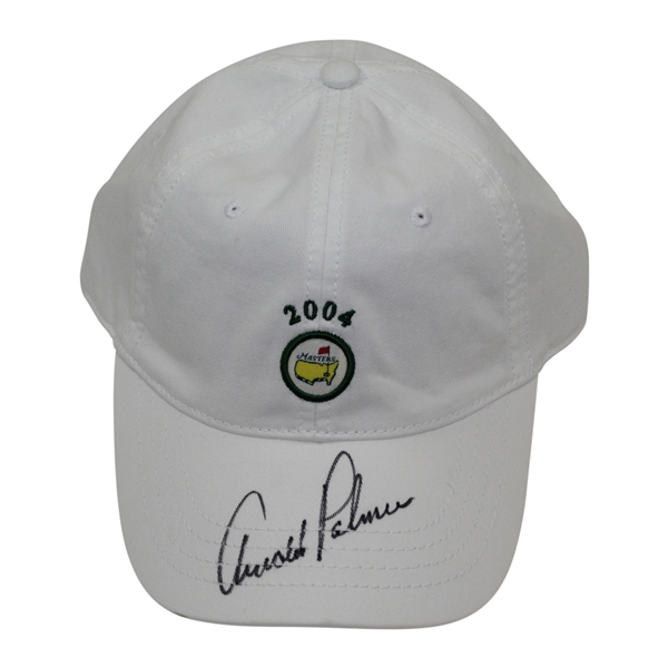 Arnold Palmer Signed 2004 Masters White Circle Logo Hat - Final Masters - Charles Coody Collection JSA ALOA