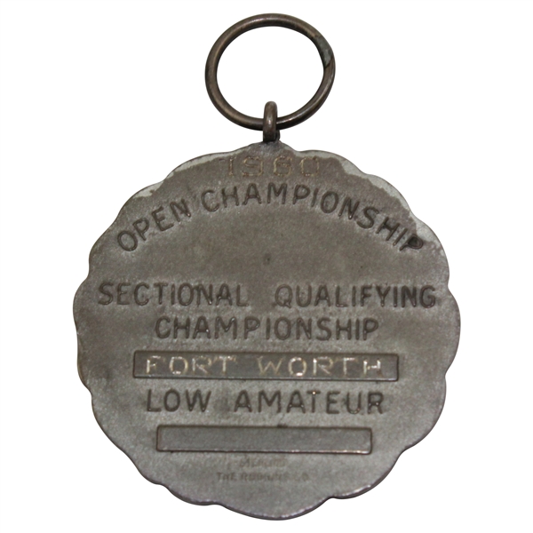 Charles Coody's 1960 US Open Sectional Qualifying Low Amateur USGA Sterling Medal - First Major W/Hero A.P.