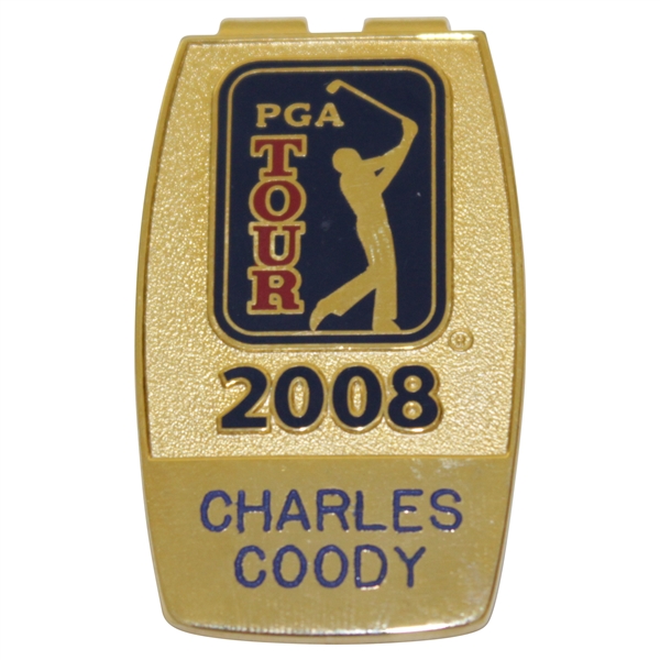Charles Coody's Personal 2008 PGA Tour Money Clip/Badge