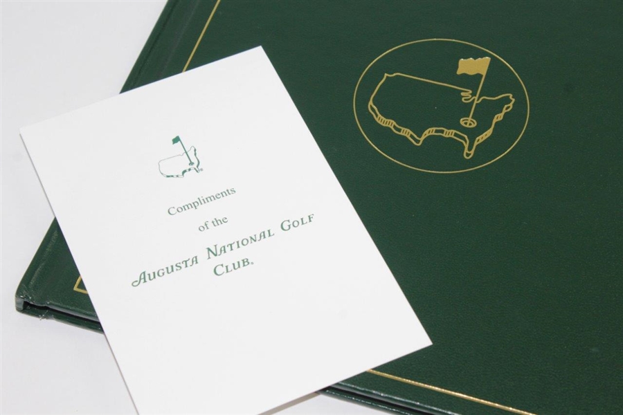 Charles Coody's 2008 Masters Tournament Annual Book with Compliments Card