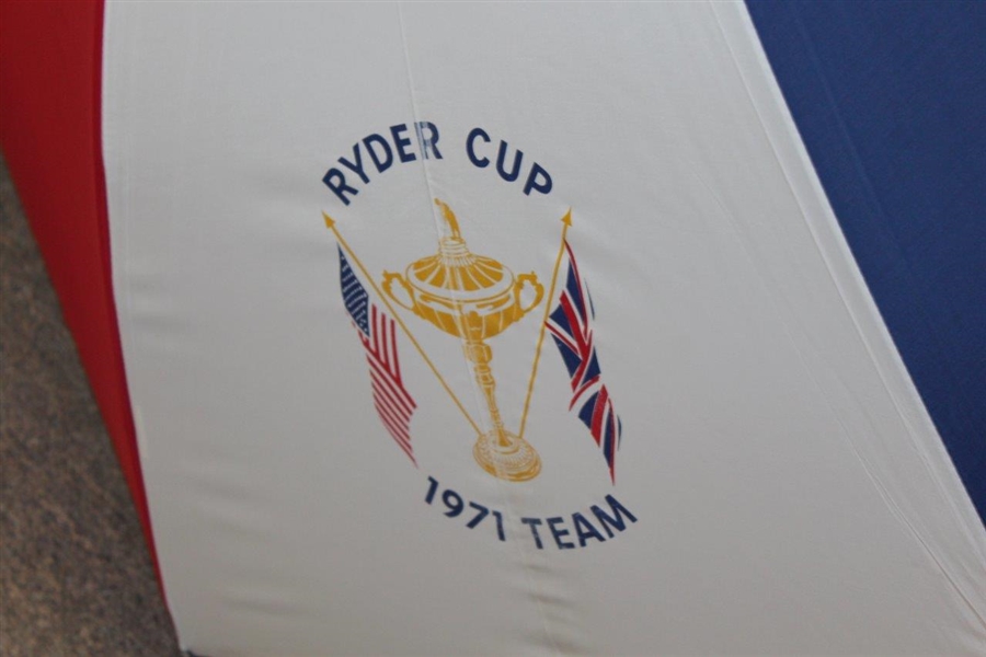 Charles Coody's 1971 Ryder Cup at Old Warson CC United States Team Member Red/White/Blue Umbrella