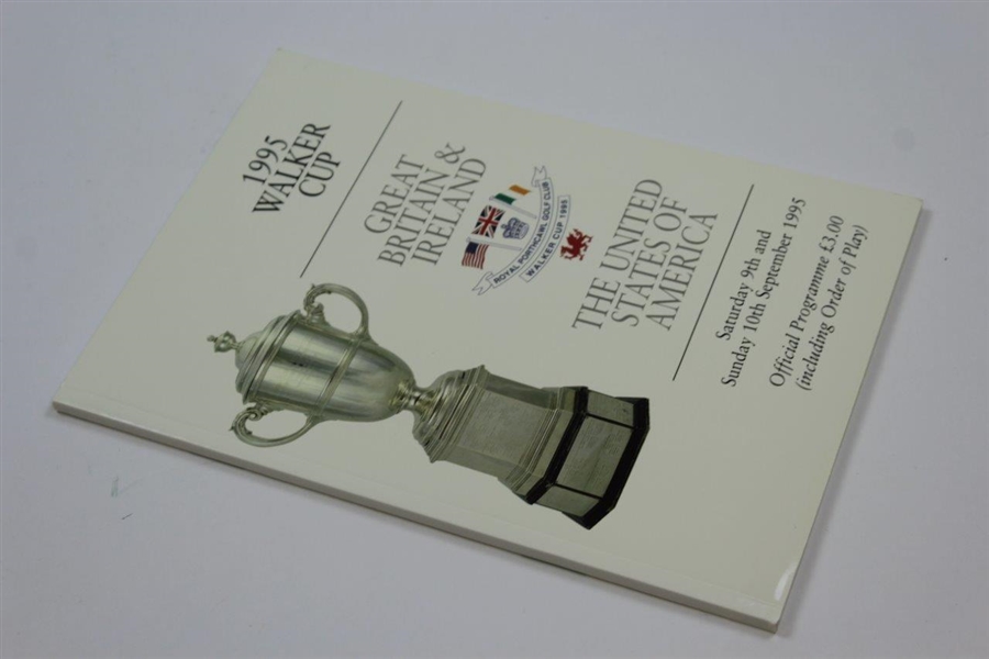 1995 The Walker Cup Official Program at Royal Porthcrawl G.C. Tiger Only Appearance - Seldom Seen