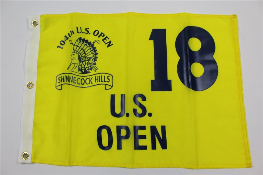 Seven (7) US Open Yellow Screen Flags - 2000, 2001, 2002, 2003, 2004, 2005, & 2006