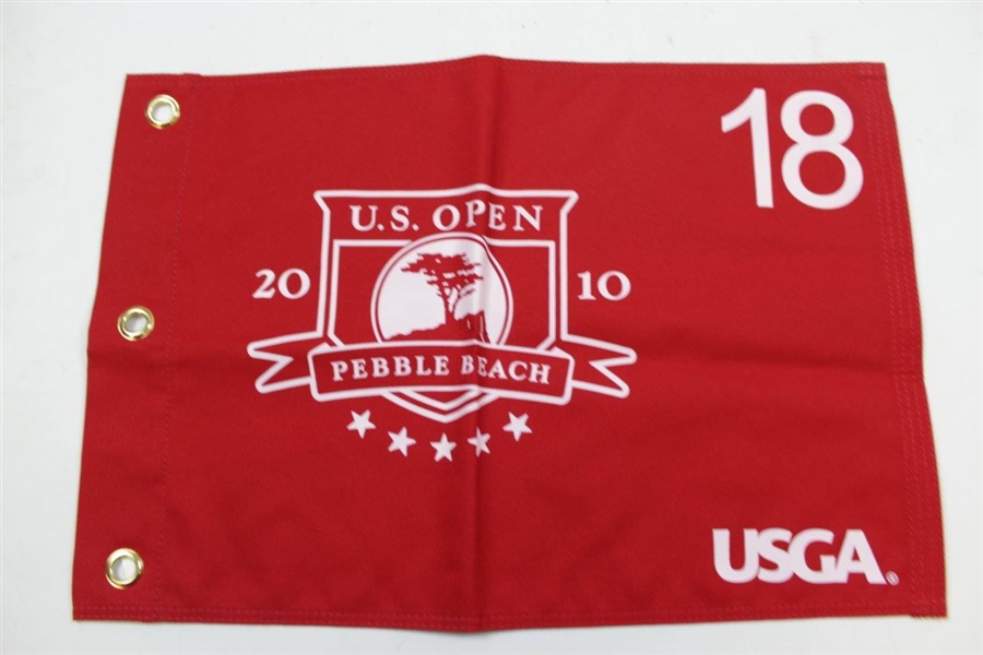 Eight (8) US Open Red Screen Flags - 2007, 2008, 2009, 2010, 2011, 2012, 2013, & 2014