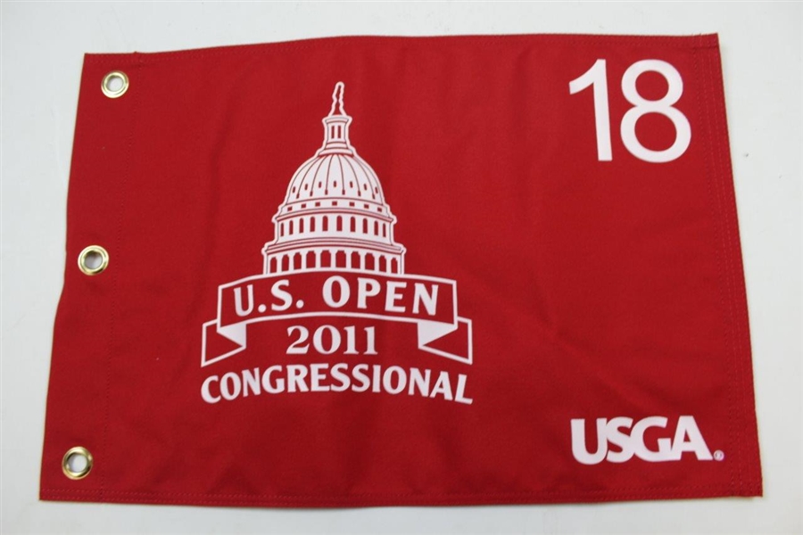 Eight (8) US Open Red Screen Flags - 2007, 2008, 2009, 2010, 2011, 2012, 2013, & 2014