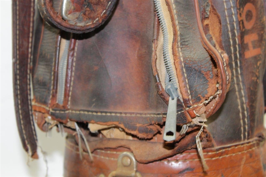 Horton Smith's Personal Vintage 1950's Spalding Golf Bag